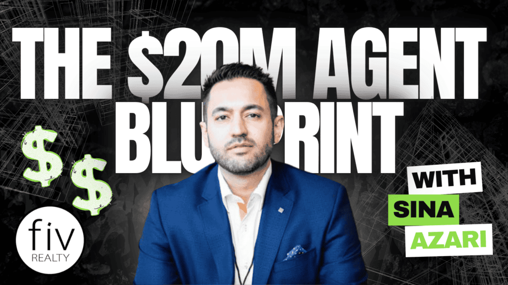 Sina Azari sharing the $20 million agent blueprint at Fiv Realty masterclass
