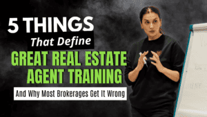 real estate agent training that builds production and income